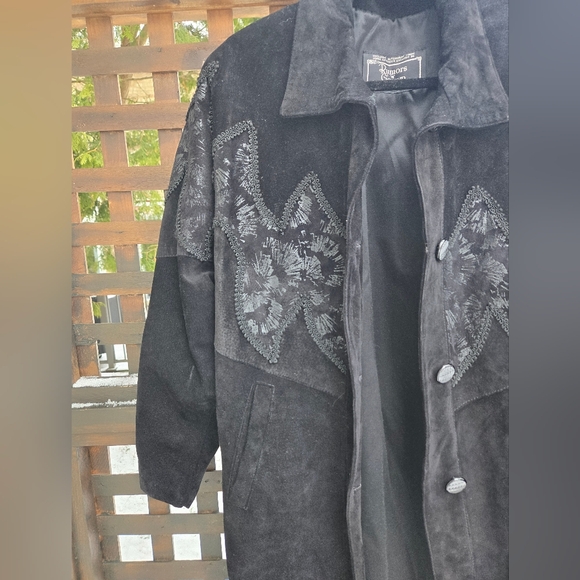 Vintage Rumors & Gossyp Suede Maxi Jacket - Picture 3 of 16